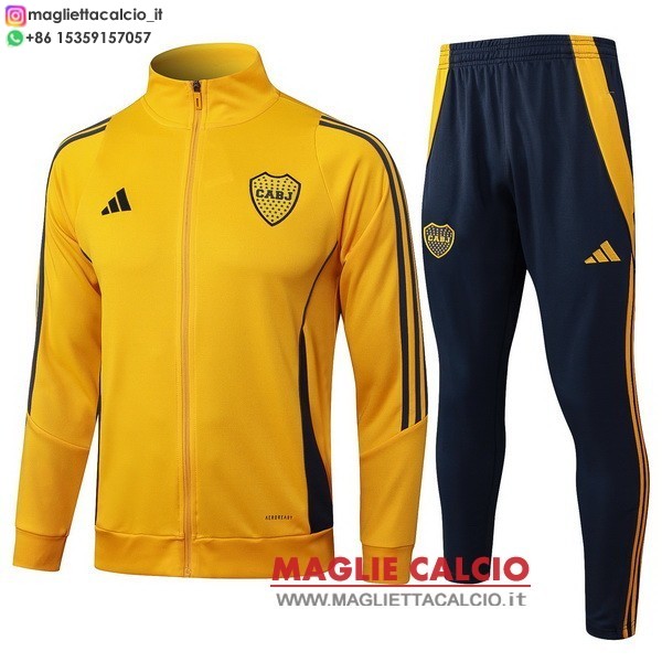 nuova boca juniors Giallo Blu set completo giacca lunga zip 2024-2025