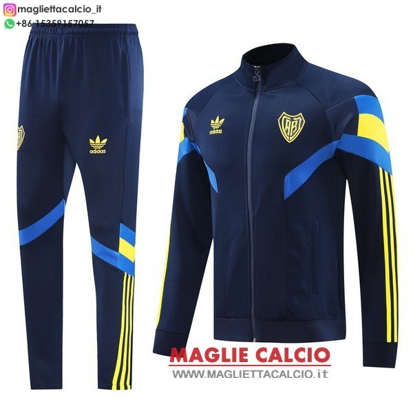 nuova boca juniors Giallo I Blu insieme completo giacca lunga zip 2024-2025