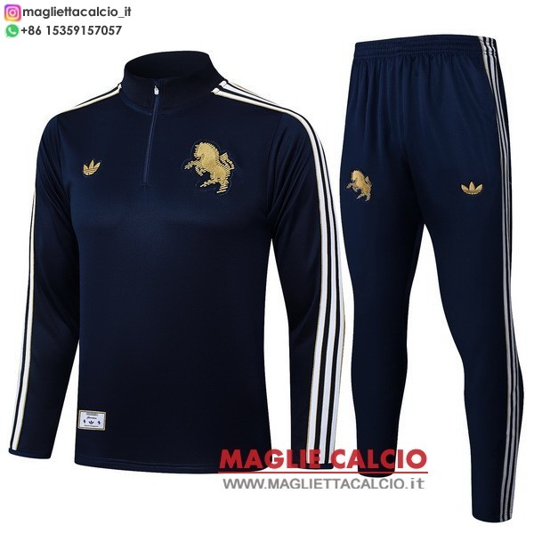 nuova juventus insieme completo Blu Navy felpa da allenamento 2025-2026
