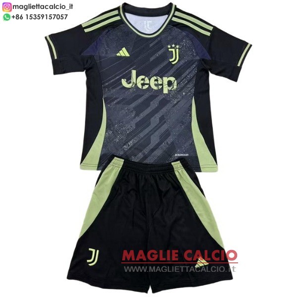 nuova speciale magliette juventus set completo uomo 2025-2026 nero verde