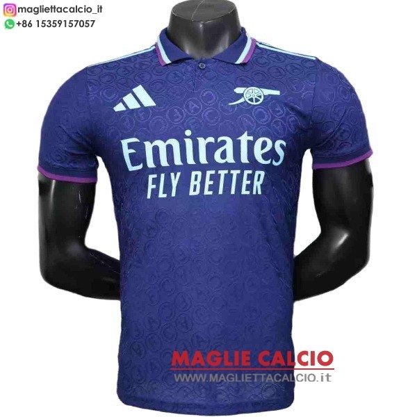 tailandia nuova speciale giocatori divisione magliette arsenal 2025-2026 blu navy