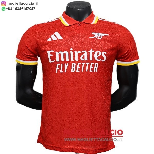 tailandia nuova speciale giocatori divisione magliette arsenal 2025-2026 rosso I giallo