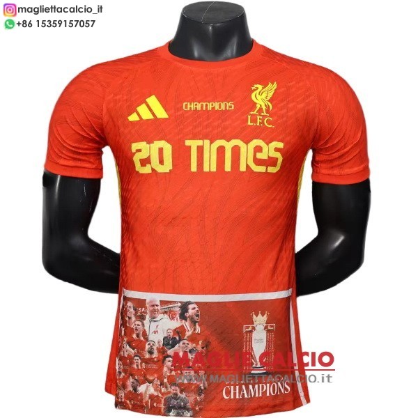 nuova speciale giocatori divisione magliette liverpool 2025-2026 Rosso Giallo