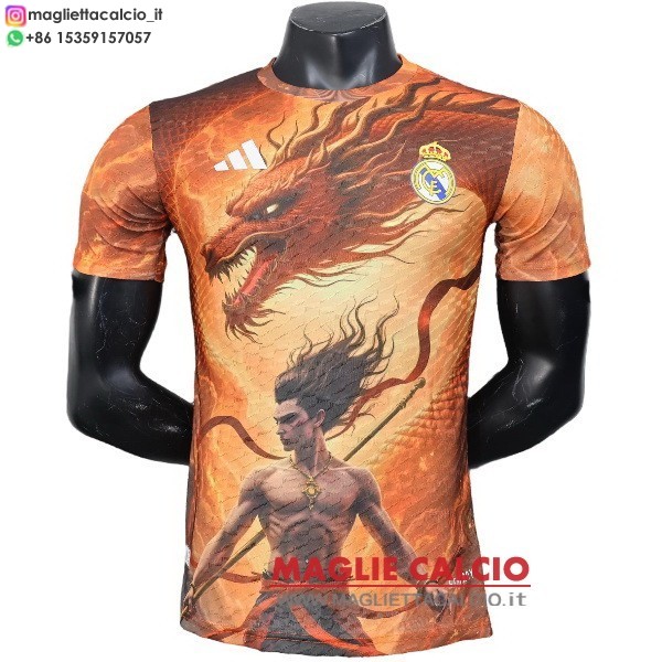 tailandia nuova speciale giocatori divisione magliette real madrid 2025-2026 arancione