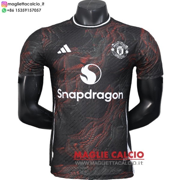 speciale giocatori magliette manchester united 2025-2026 nero rosso