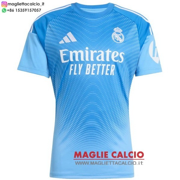 tailandia nuova portiere divisione magliette real madrid 2025-2026 blu