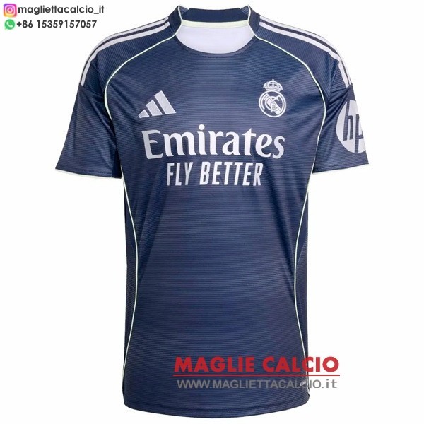 tailandia nuova seconda divisione magliette real madrid 2025-2026 bianco