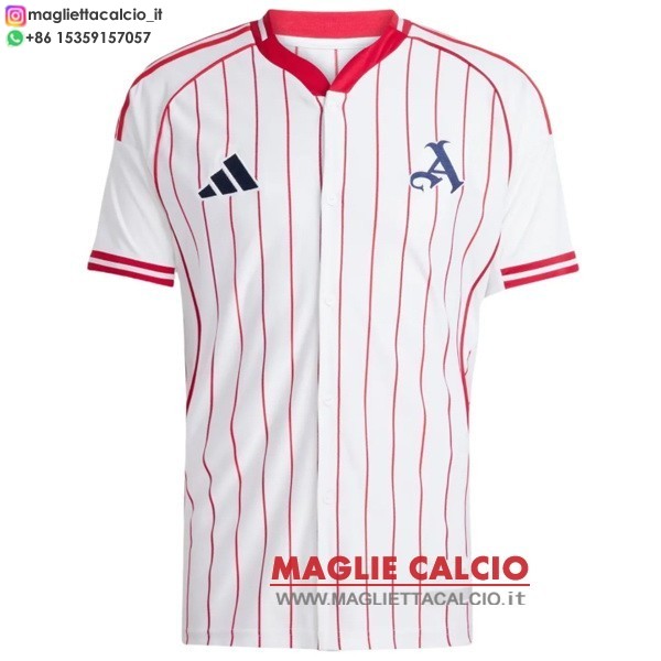 tailandia nuova speciale divisione magliette arsenal 2025-2026 bianco rosso