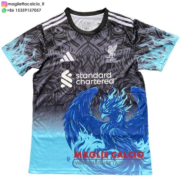 tailandia nuova speciale divisione magliette liverpool 2025-2026 blu nero