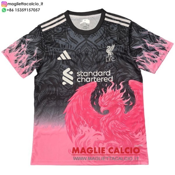 tailandia nuova speciale divisione magliette liverpool 2025-2026 rosa nero