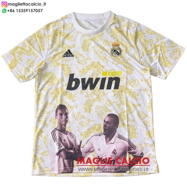 tailandia nuova speciale divisione magliette real madrid 2025-2026 giallo bianco