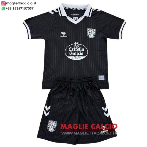 nuova speciale maglietta set completo celta de vigo bambino 2025-2026 nero