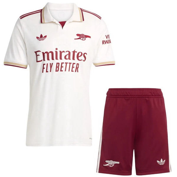 nuova terza magliette arsenal set completo bambino 2025-2026
