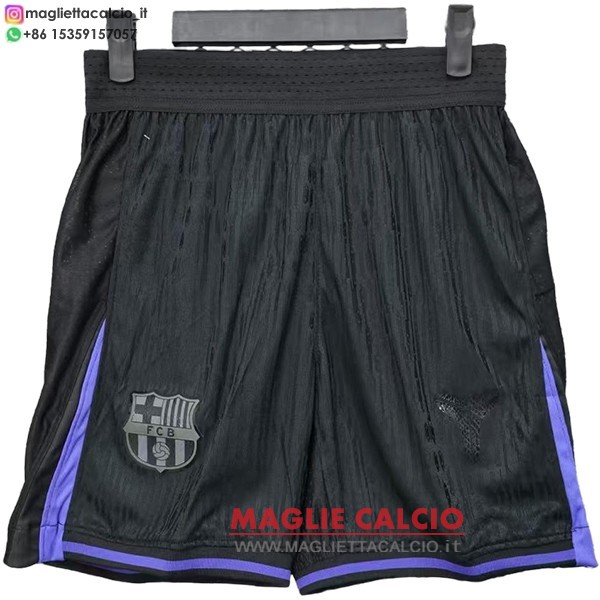 seconda giocatori pantaloncini barcelona 2025-2026 nero