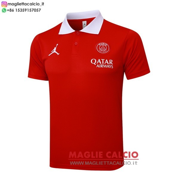 paris saint germain rosso magliette polo nuova 2025-2026