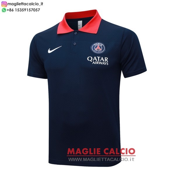 paris saint germain blu navy magliette polo nuova 2025-2026