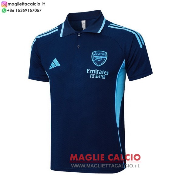 arsenal blu navy magliette polo nuova 2025-2026