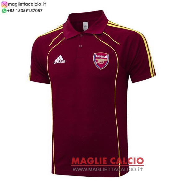 arsenal borgogna magliette polo nuova 2025-2026