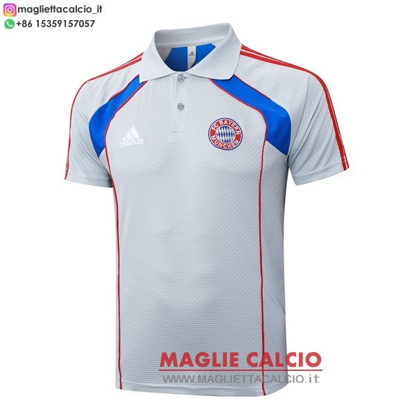 bayern monaco grigio blu magliette polo nuova 2025-2026