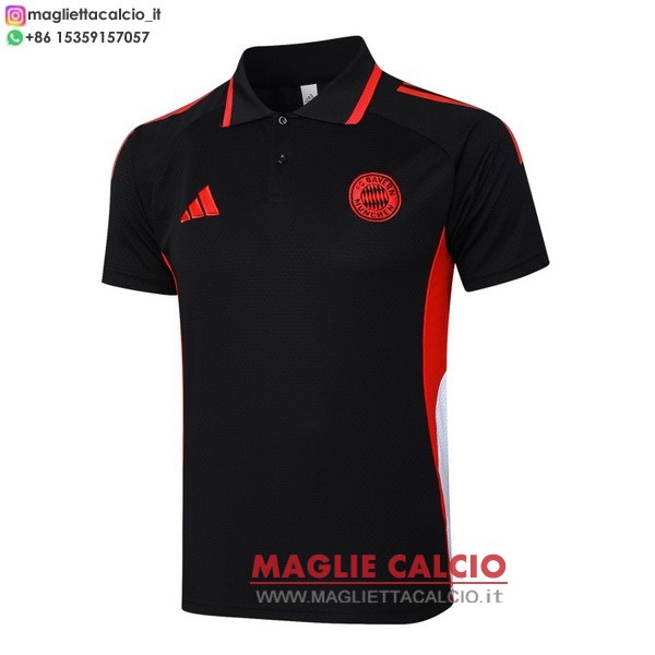 bayern monaco nero rosso magliette polo nuova 2025-2026