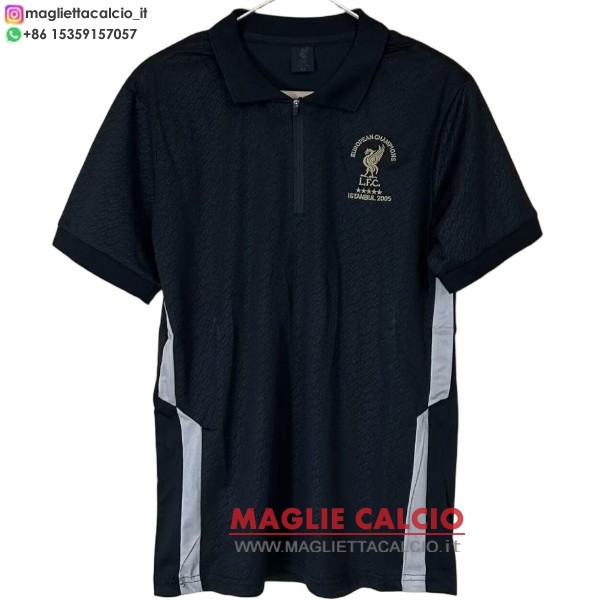 liverpool nero magliette polo nuova 2025-2026