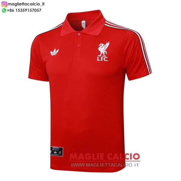 liverpool rosso bianco magliette polo nuova 2025-2026
