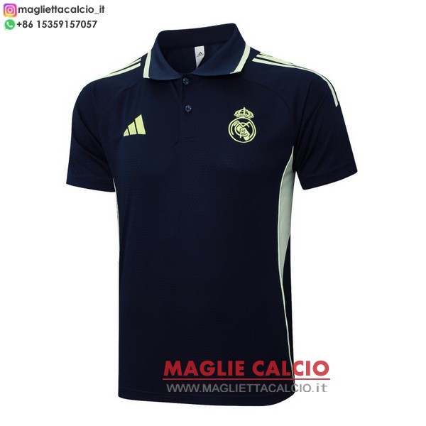 real madrid blu navy verde magliette polo nuova 2025-2026