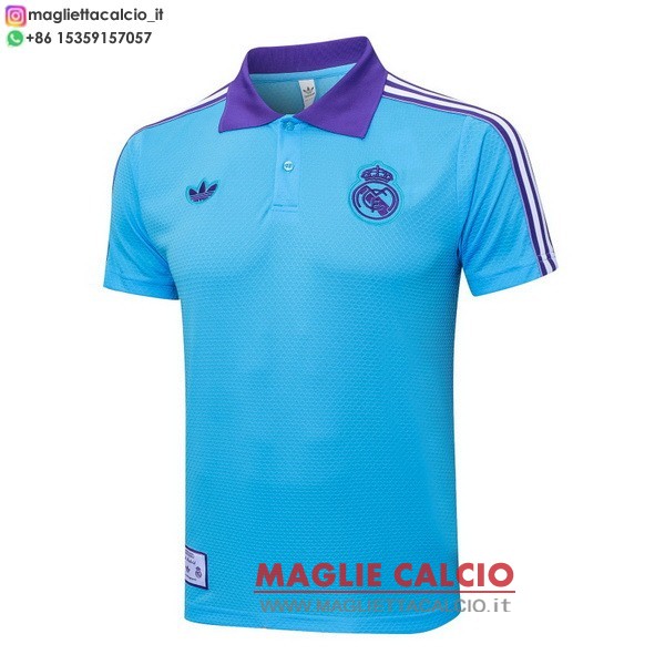 real madrid blu purpureo magliette polo nuova 2025-2026