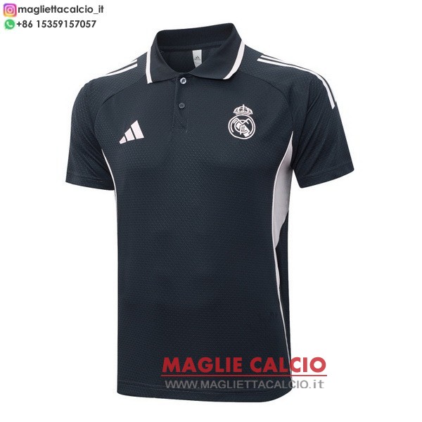 real madrid grigio navy rosa magliette polo nuova 2025-2026