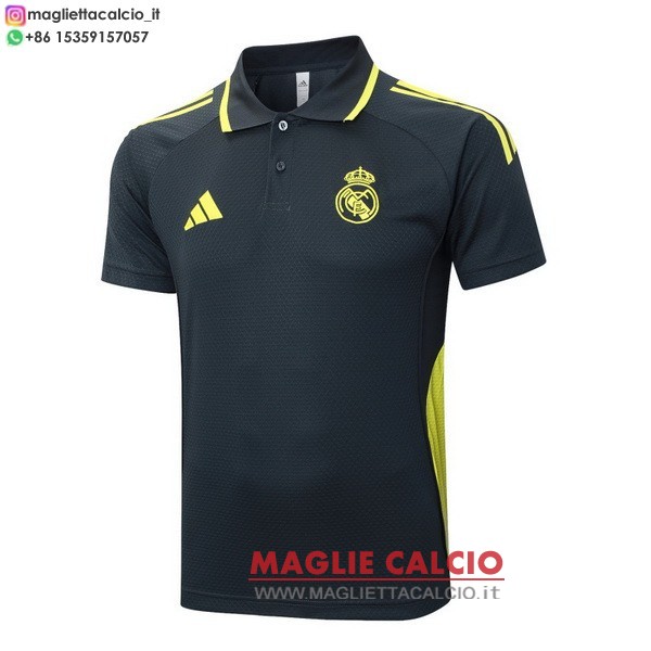 real madrid grigio navy magliette polo nuova 2025-2026