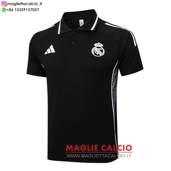 real madrid nero magliette polo nuova 2025-2026