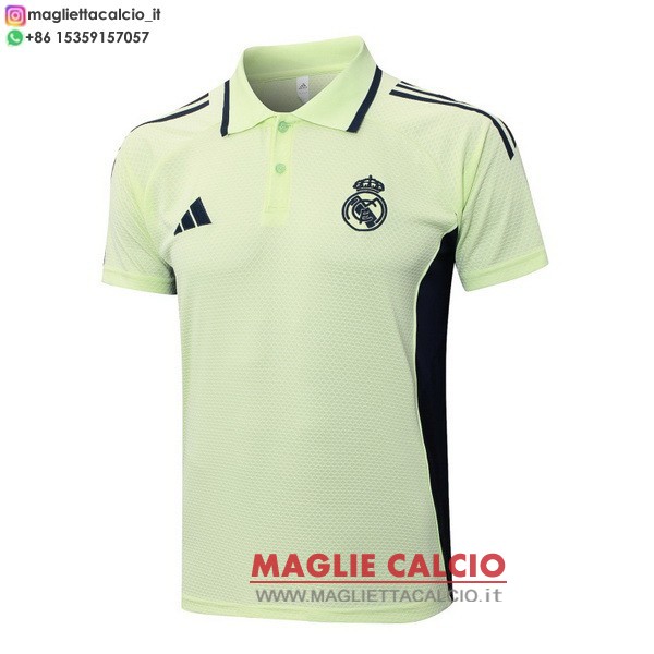 real madrid verde luce magliette polo nuova 2025-2026