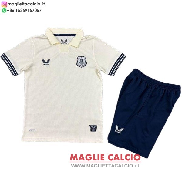 nuova seconda magliette everton set completo bambino 2025-2026