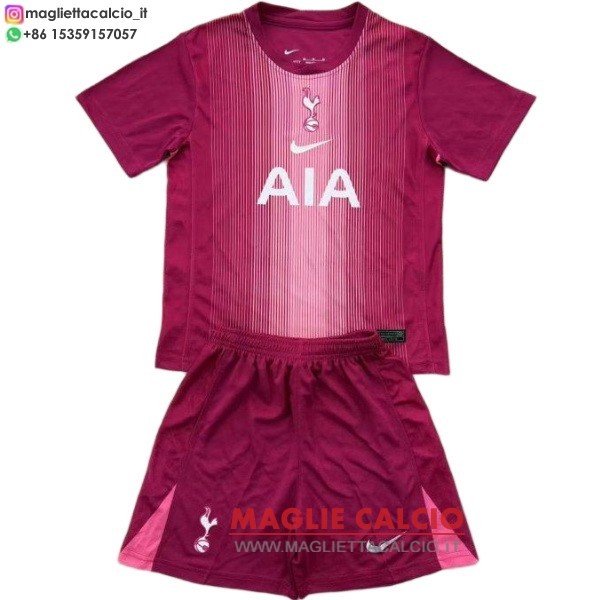 nuova portiere magliette tottenham hotspur bambino 2025-2026 rosa
