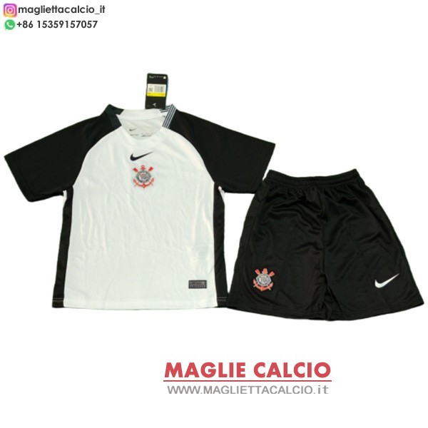 nuova prima magliette corinthians paulista set completo bambino 2025-2026