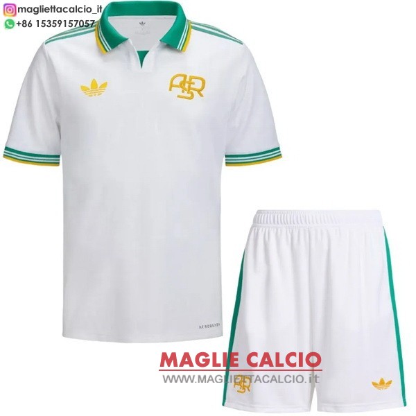 nuova terza magliette as roma set completo bambino 2025-2026