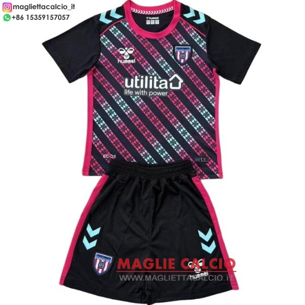 nuova portiere magliette sunderland bambino 2025-2026 rosa nero