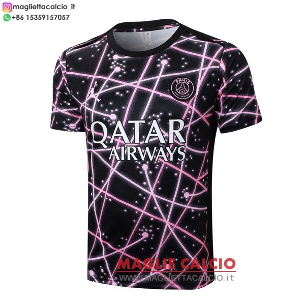 nuova formazione divisione magliette psg 2025-2026 nero rosa