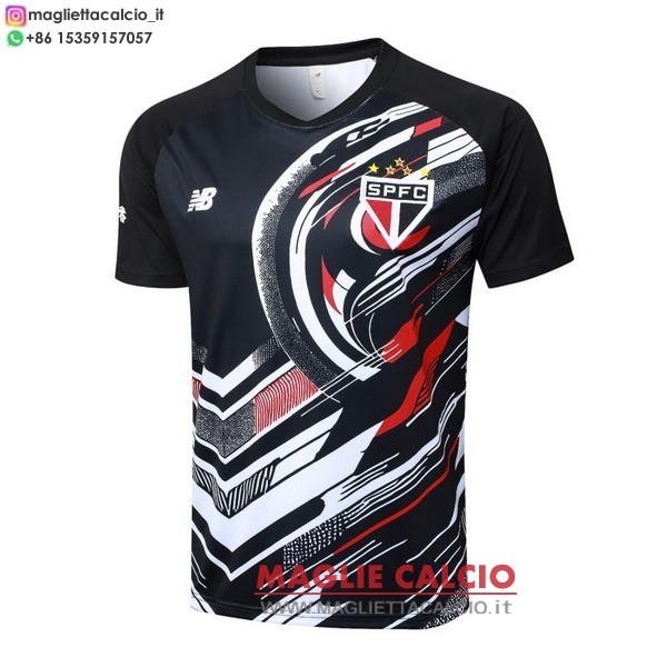 nuova formazione divisione magliette sao paulo 2025-2026 nero rosso