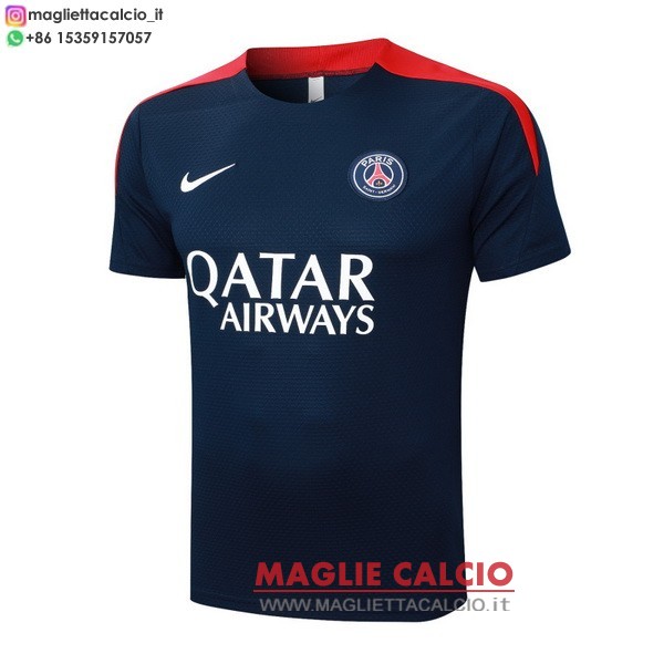 nuova formazione divisione magliette psg 2025-2026 blu navy rosso