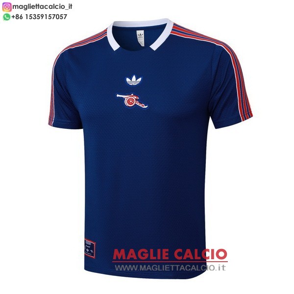 nuova formazione magliette arsenal 2025-2026 blu navy rosso