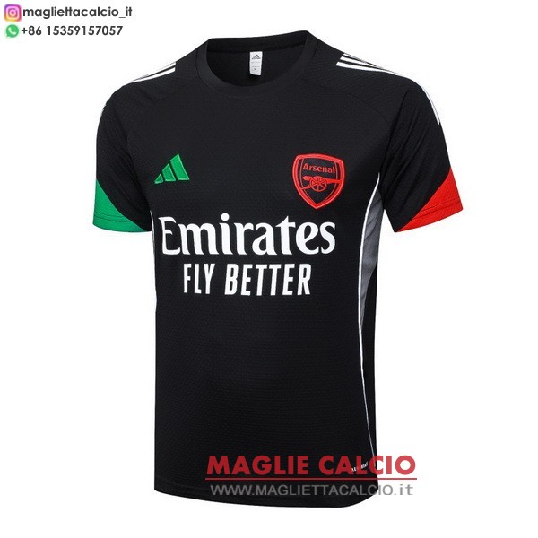 nuova formazione magliette arsenal 2025-2026 nero rosso