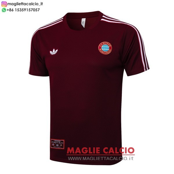 nuova magliette bayern monaco formazione 2025-2026 borgogna