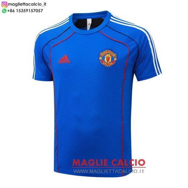 nuova formazione divisione magliette manchester united 2025-2026 blu
