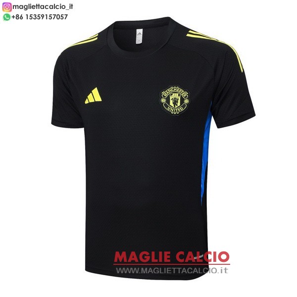 nuova formazione divisione magliette manchester united 2025-2026 nero giallo