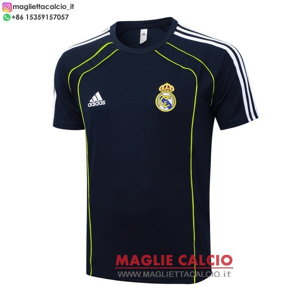 nuova formazione magliette real madrid 2025-2026 blu navy verde