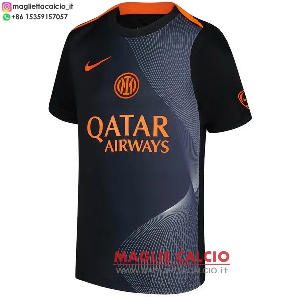 tailandia nuova speciale divisione magliette inter milan 2025-2026 nero grigio