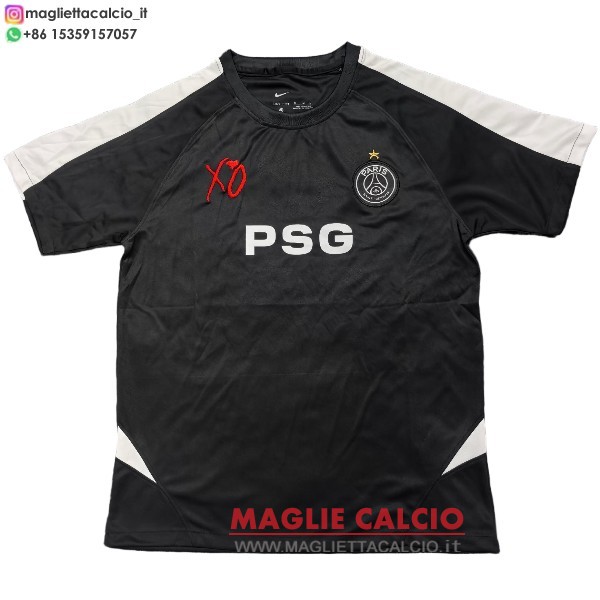 tailandia nuova speciale divisione magliette paris saint germain 2025-2026 nero II bianco