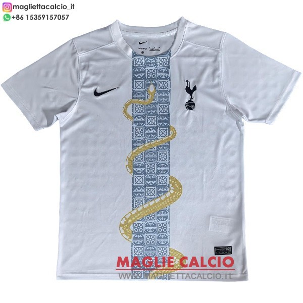 tailandia nuova speciale divisione magliette tottenham hotspur 2025-2026 bianco giallo