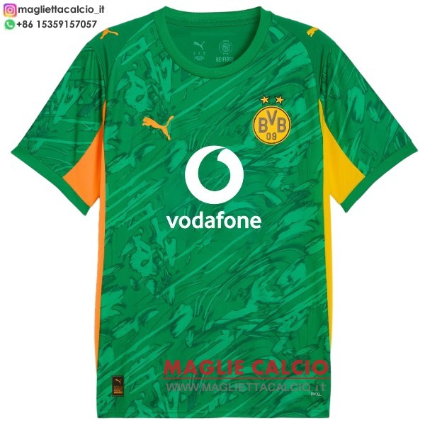 tailandia nuova portiere divisione magliette borussia dortmund 2025-2026 verde